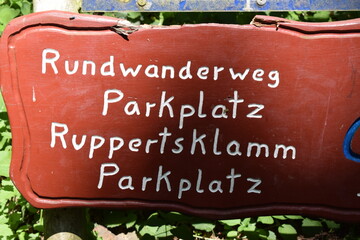 parking lot sign for a nature reserve