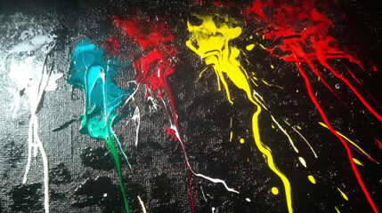 Colorful joy of paints.