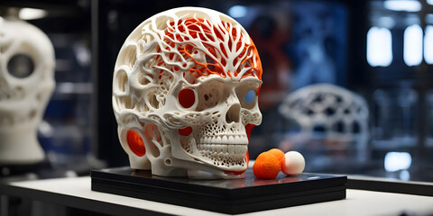  3d printed human skull