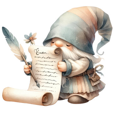 recommend clip art: easter gnome clipart , Watercolor Illustration Easter Gnome and Easter Egg , Cute gnomes with colorful Easter eggs. Easter card , Easter Bunny Gnome