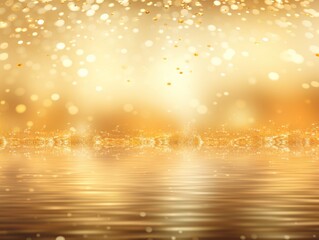 Gold christmas background with background dots, in the style of cosmic landscape
