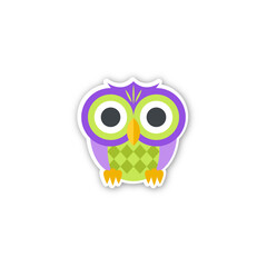 Owl Icon. Emoji Vector. Colorful Icon. Icon Vector. Icon Design