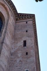old church wall with Roman origins 