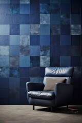 Indigo marble tile tile colors stone look, in the style of mosaic pop art
