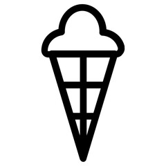 Fototapeta na wymiar ice cream icon, simple vector design