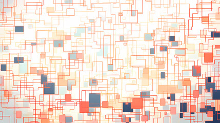 Fototapeta premium Offset quad generation art making patterns