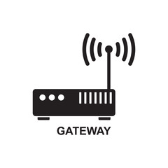 gateway icon , modem icon vector - obrazy, fototapety, plakaty