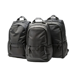 Naklejka premium image of a realistic blue and red isolated backpack on transparent background