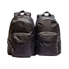 Fototapeta premium image of a realistic blue and red isolated backpack on transparent background