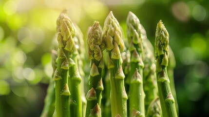 Growing asparagus harvest and producing vegetables cultivation. Concept of small eco green business organic farming gardening and healthy food