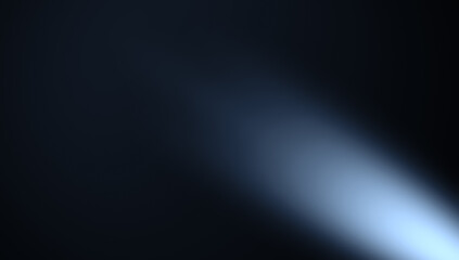 Spotlight on isolated background . Divine blue light through a dark fog. The rays beam light on the floor. Stock illustration.