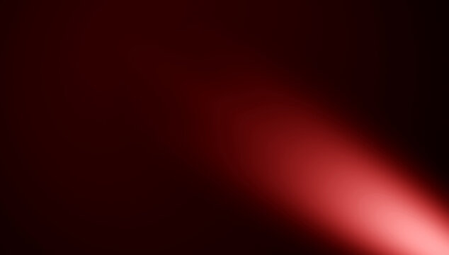 Spotlight on isolated background . Divine red light through a dark fog. The rays beam light on the floor. Stock illustration.