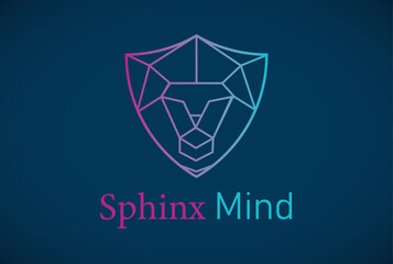 Gradient Sphinx Mind Logo Template