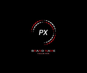 Fototapeta na wymiar PX Letter Logo Design Vector