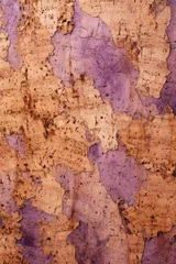 Runde Wanddeko Alte schmutzige strukturierte Wand Lilac cork wallpaper texture, cork background