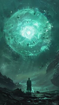 Mysterious artifact glowing with ancient energy