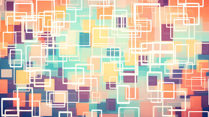 Offset quad generated art background art, seamless pattern and background