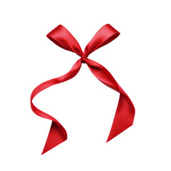 Red ribbon element: adding graceful flourish