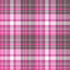 Seamless pattern in comfortable gray and pink colors for plaid, fabric, textile, clothes, tablecloth and other things. Vector image.