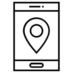 location icon, simple vector design