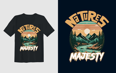 Natural t shirt design concept