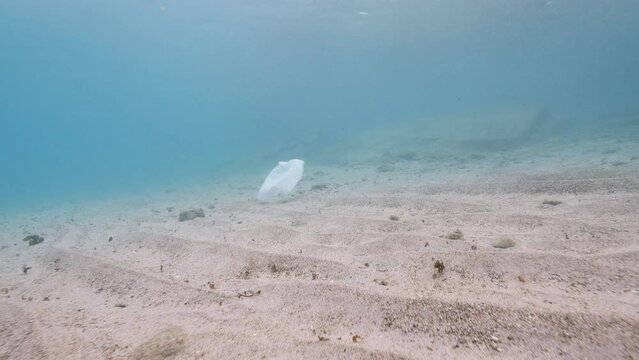 Ocean Pollution: trash in the Caribbean Sea