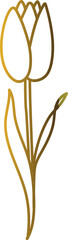 Tulip flower spring holiday decoration.