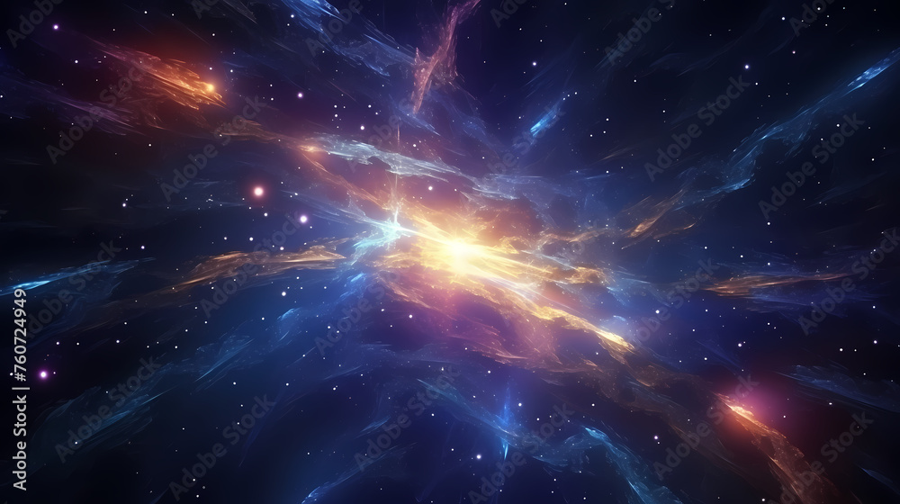 Canvas Prints energy lightning collision powerful illustration explosion background
