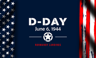 D-Day. Normandy landings concept Vector illustration. Template for background, banner, card, poster with text inscription.	
 - obrazy, fototapety, plakaty