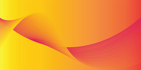 Minimal geometric background. Orange elements with fluid gradient. Dynamic shapes composition. Eps10 vector