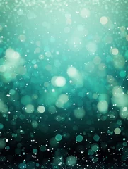 Foto auf Alu-Dibond Mint christmas background with background dots, in the style of cosmic landscape © Zickert