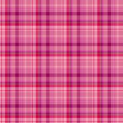 Seamless pattern in comfortable pink colors for plaid, fabric, textile, clothes, tablecloth and other things. Vector image.