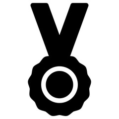 medal icon, simple vector design