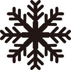 Fototapeta premium Isolated snowflake silhouette vector