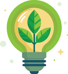 eco-friendly bulb logo,  Light bulb with leaf eco logo vector illustration,   Eco Green Light Bulb Icon