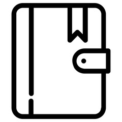 memo book icon, simple vector design