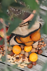 Tangerines and nuts