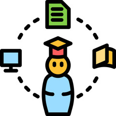 academic color style icons