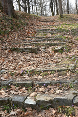 Landscape, stairs, park in Arandjelovac Serbia