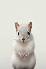 A minimalistic cute squirrel with a funny expression  AI generated illustration