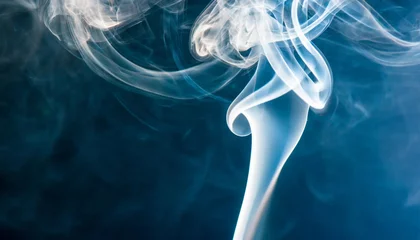 Poster smoke over blue background © Wayne