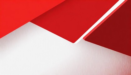 abstract red and white banner background with copy space for text