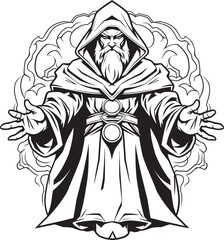 Greeds Mastery Iconic Sorcerer Emblem Sorcerous Alchemy Adamantine Vector Logo