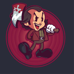 illustration of a man in a shirt