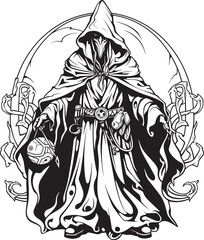 Avarice Arcana Vector Logo of Greed Greeds Conjurer Iconic Sorcerer Emblem