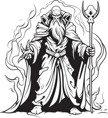 Greeds Mastery Iconic Sorcerer Emblem Sorcerous Alchemy Adamantine Vector Logo