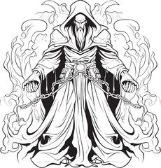 Adamantine Alchemy Emblem of Avarice Sorcerer Avarices Conjuration Vector Logo Design of Greed