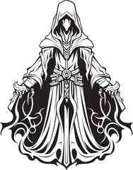 Sorcerers Fortune Vector Logo of Avarice Mercenary of Wealth Iconic Emblem of Greed