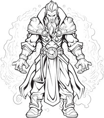 Mercenary of Wealth Iconic Emblem of Greed Adamantine Spellslinger Vector Design of Sorcery