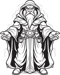 Adamantine Sorcerer Vector Logo of Avarice Avarice Arcana Iconic Emblem of Greed